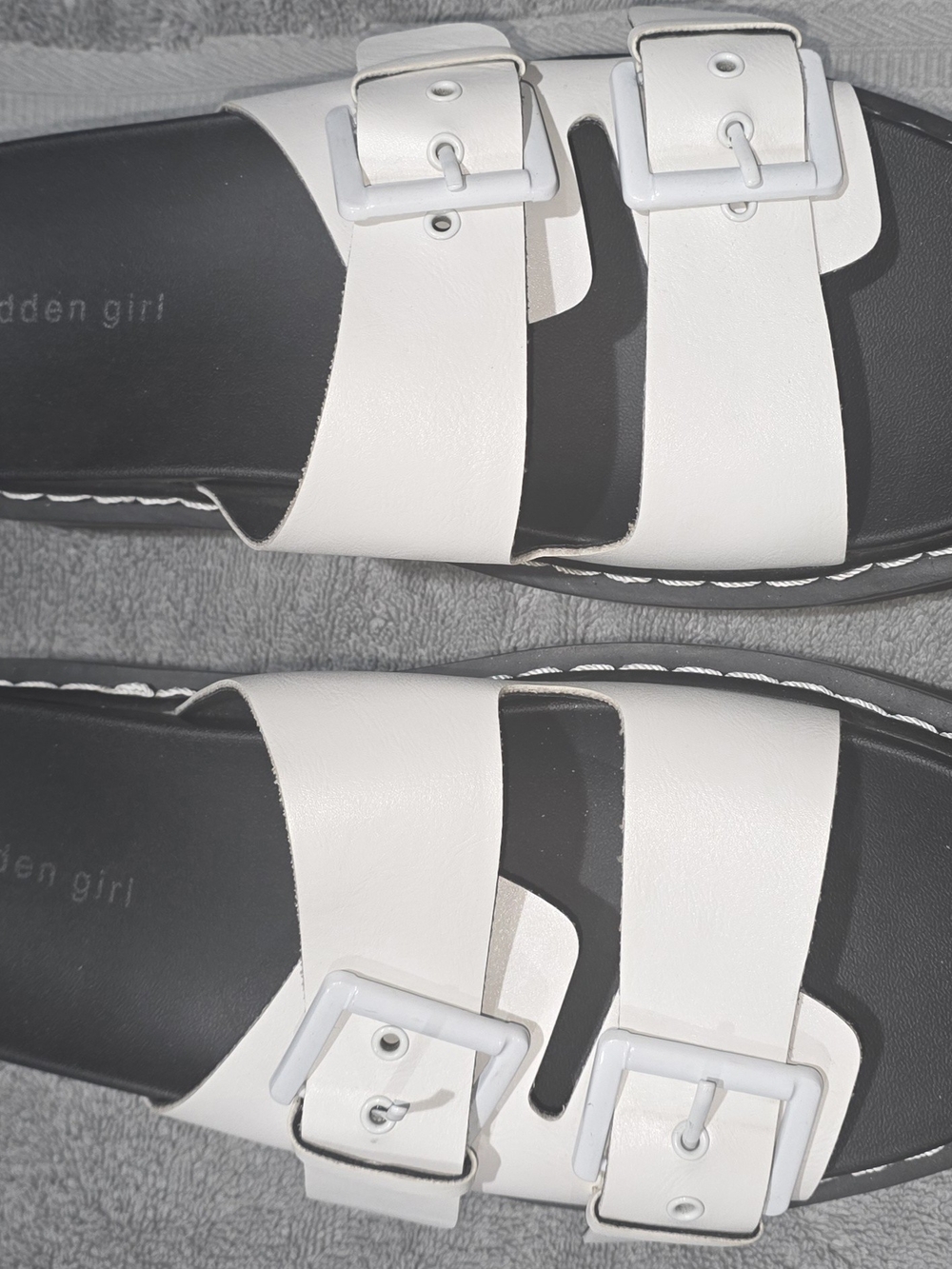 Madden Girl Dizzy Double-Buckle Platform Sandals